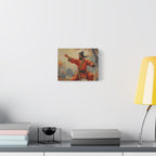 Martial Artist Canvas Print - Autumn Warrior Kung Fu Wall Art