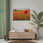 Poppy Field Art Poster - Rolled Floral Wall Print for Home & Office