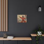 Martial Artist Canvas Print - Autumn Warrior Kung Fu Wall Art