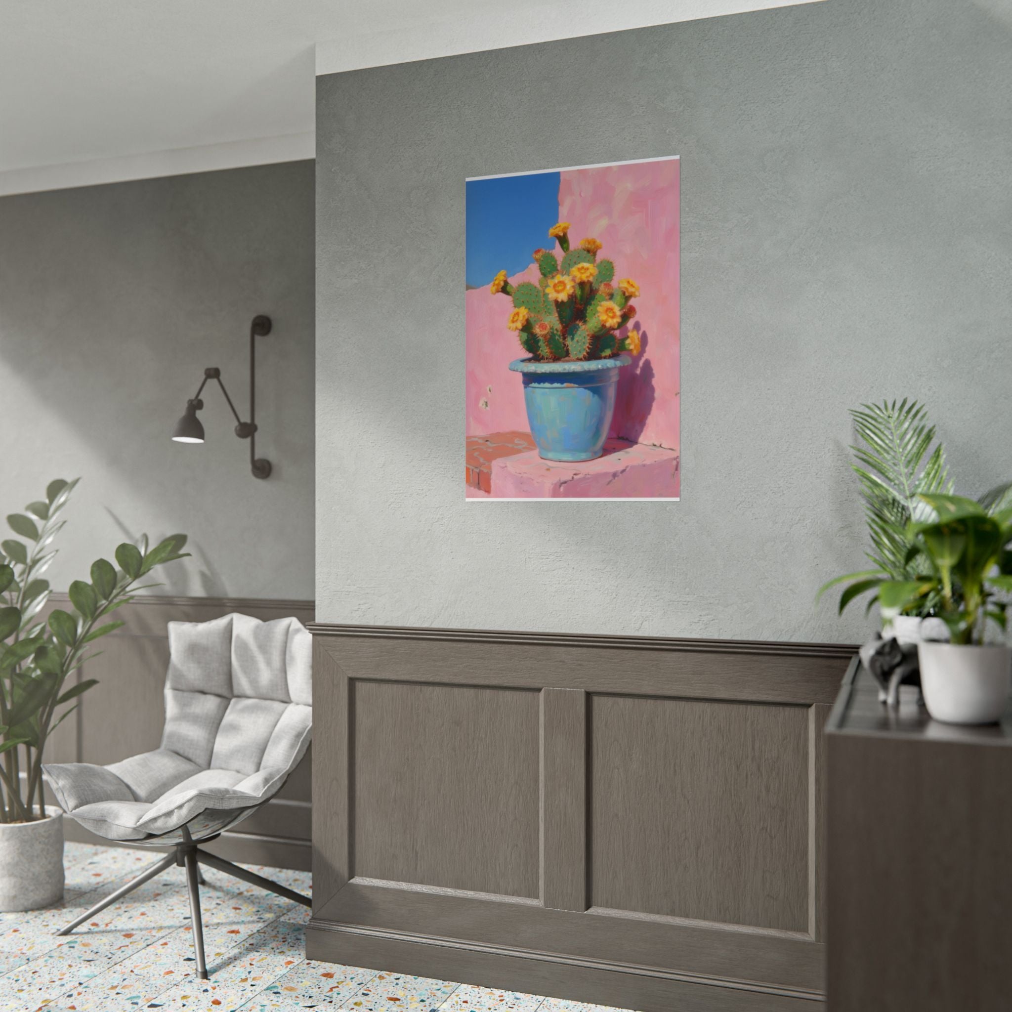 Cactus Pink Wall Art -  Poster