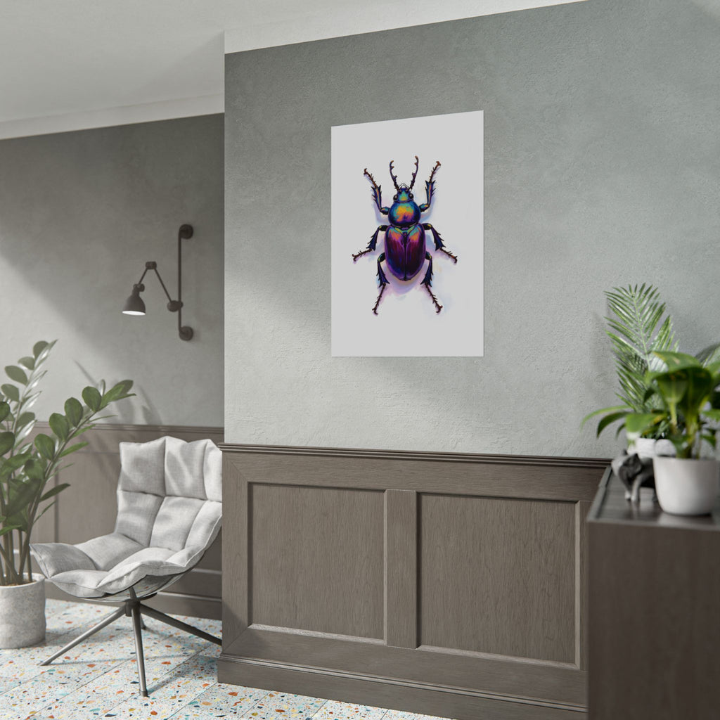 Iriserende kever muurdecoratie – poster 