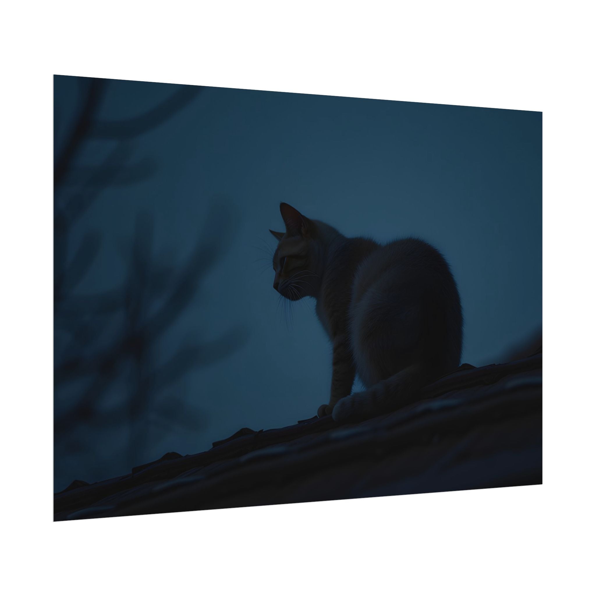 Nightwatch Cat Wall Art - Poster