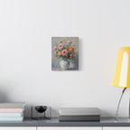 Wandbild „Bunte Rosen im Krug“ – Leinwand 