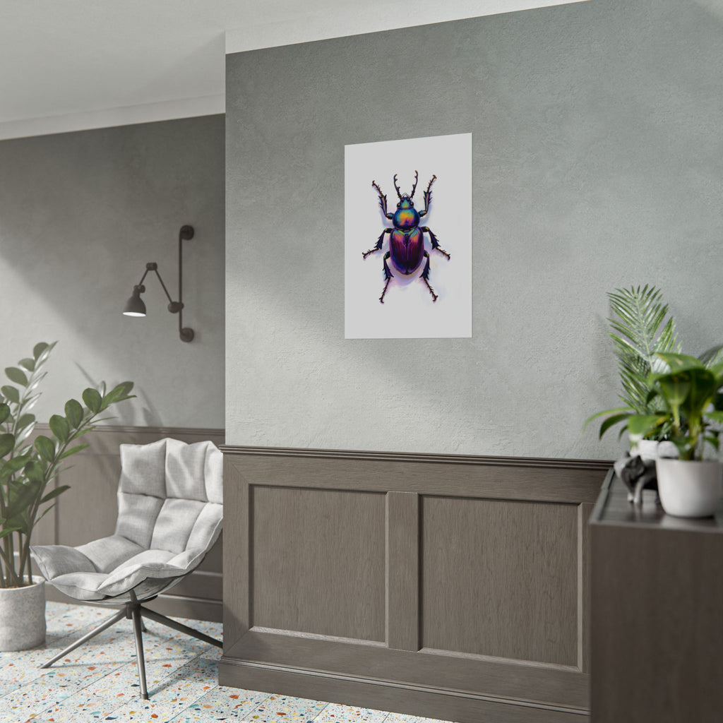 Iriserende kever muurdecoratie – poster 