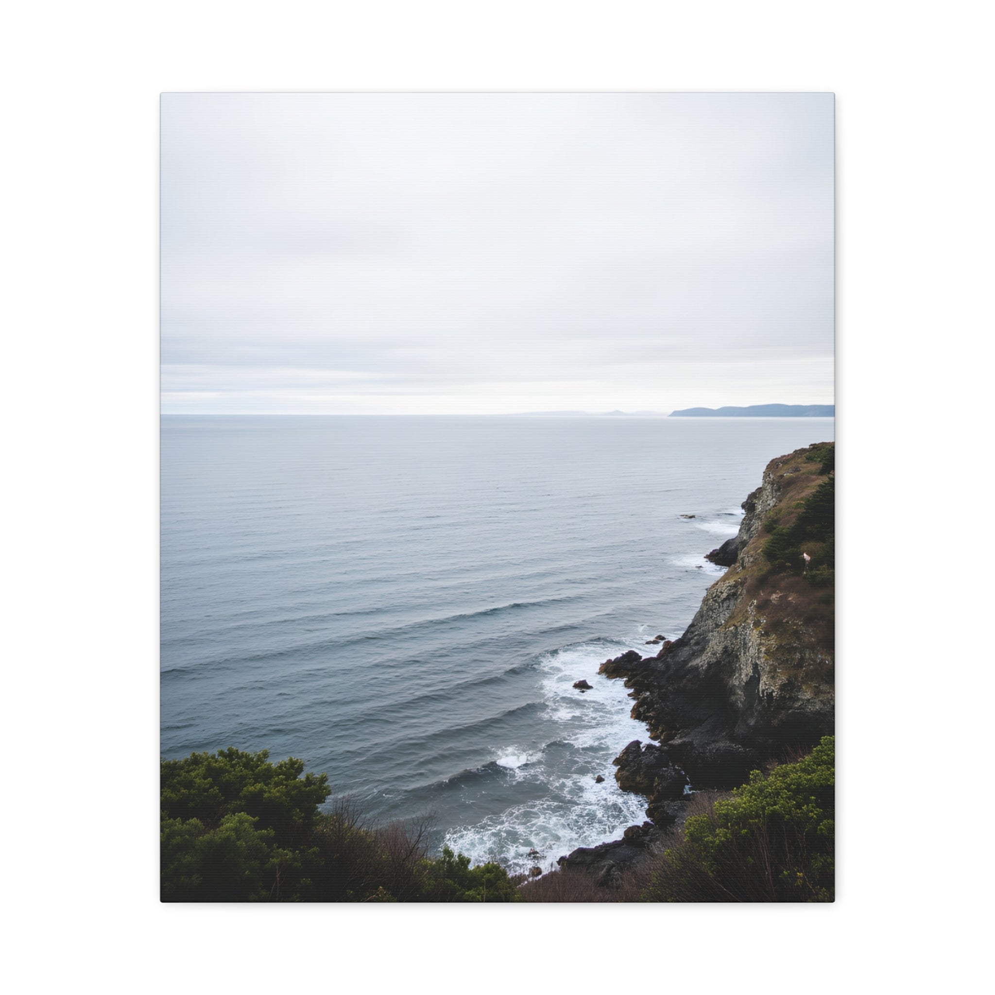 Dawn on the ocean Wall Art on Stretched Canvas