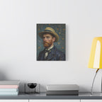 Van Gogh Style Self-Portrait Canvas Print - Matte Stretched Wall Art