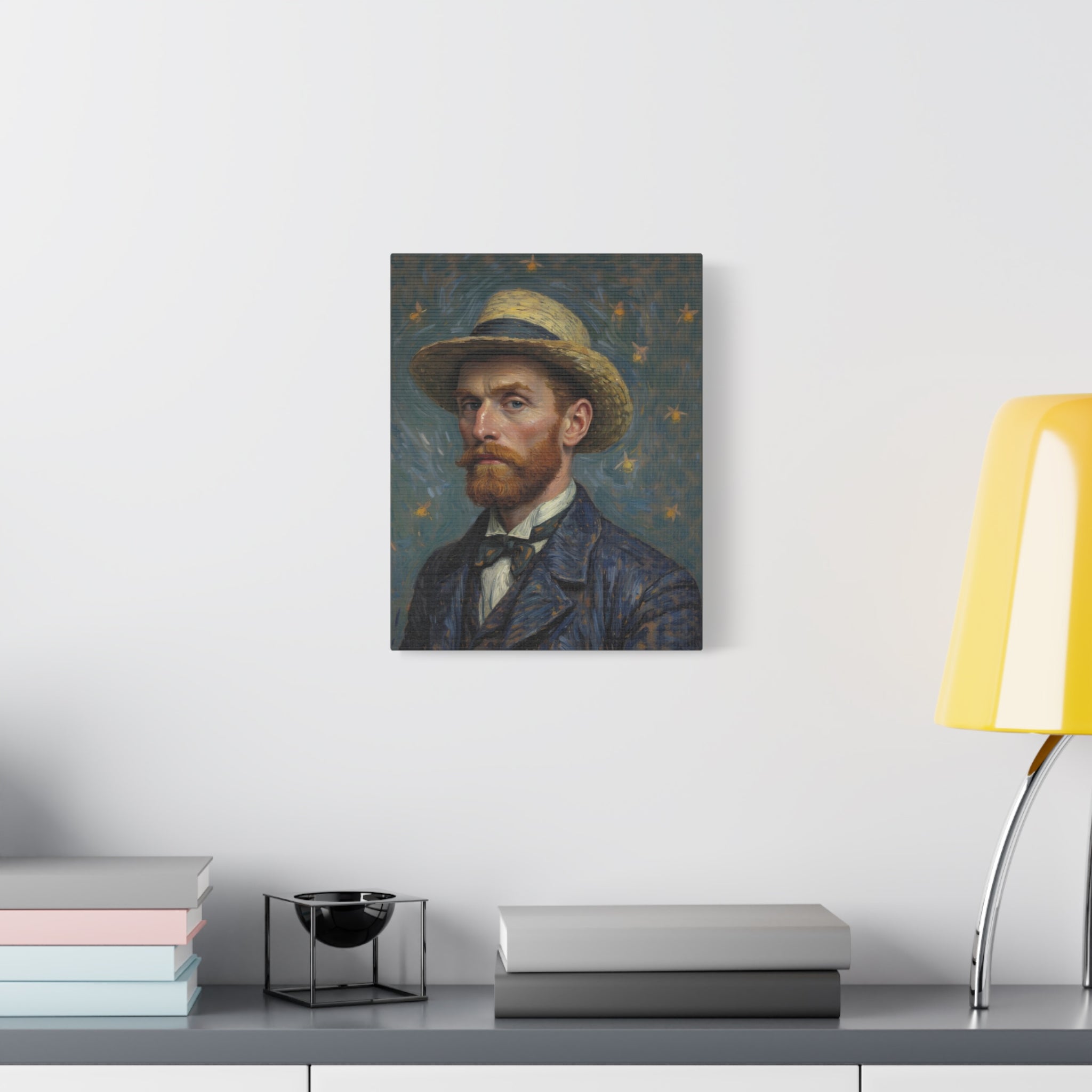 Van Gogh Style Self-Portrait Canvas Print - Matte Stretched Wall Art