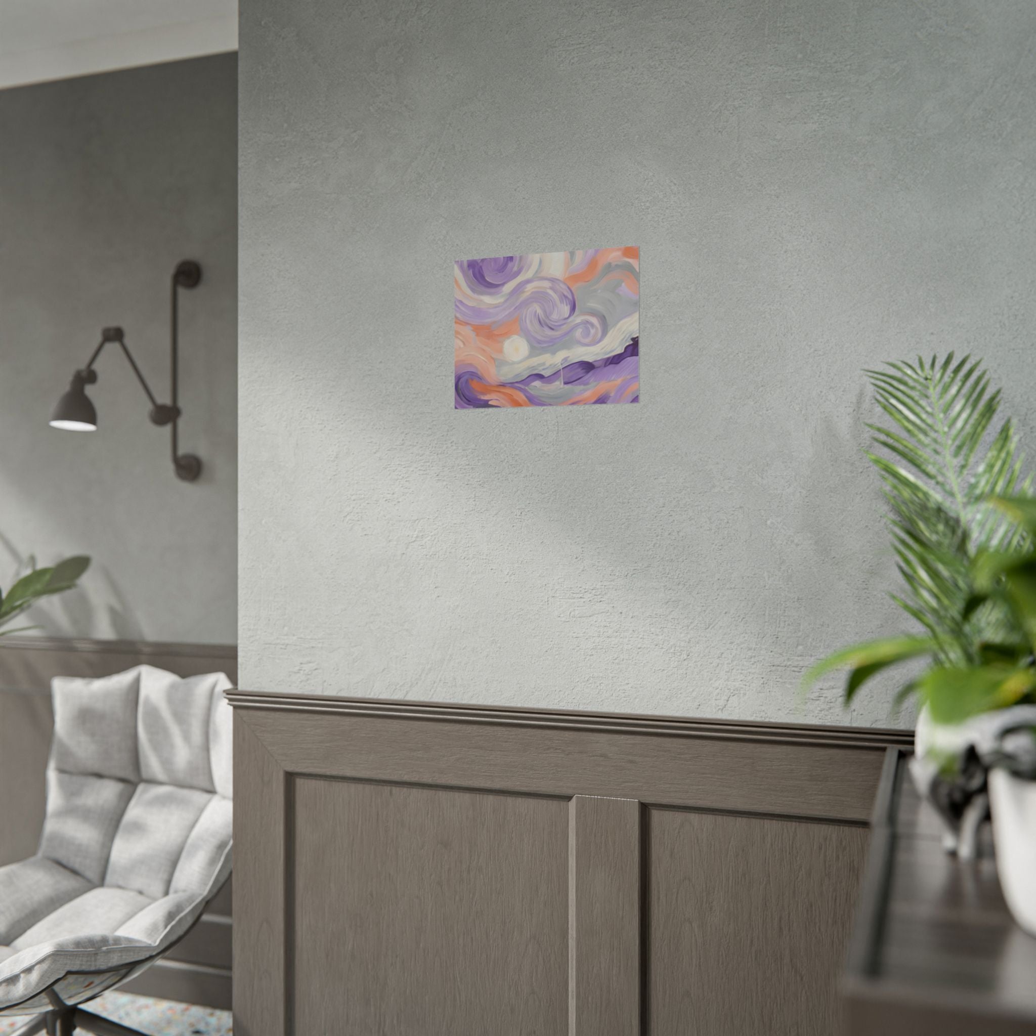 Swirling Pastel Sky Poster