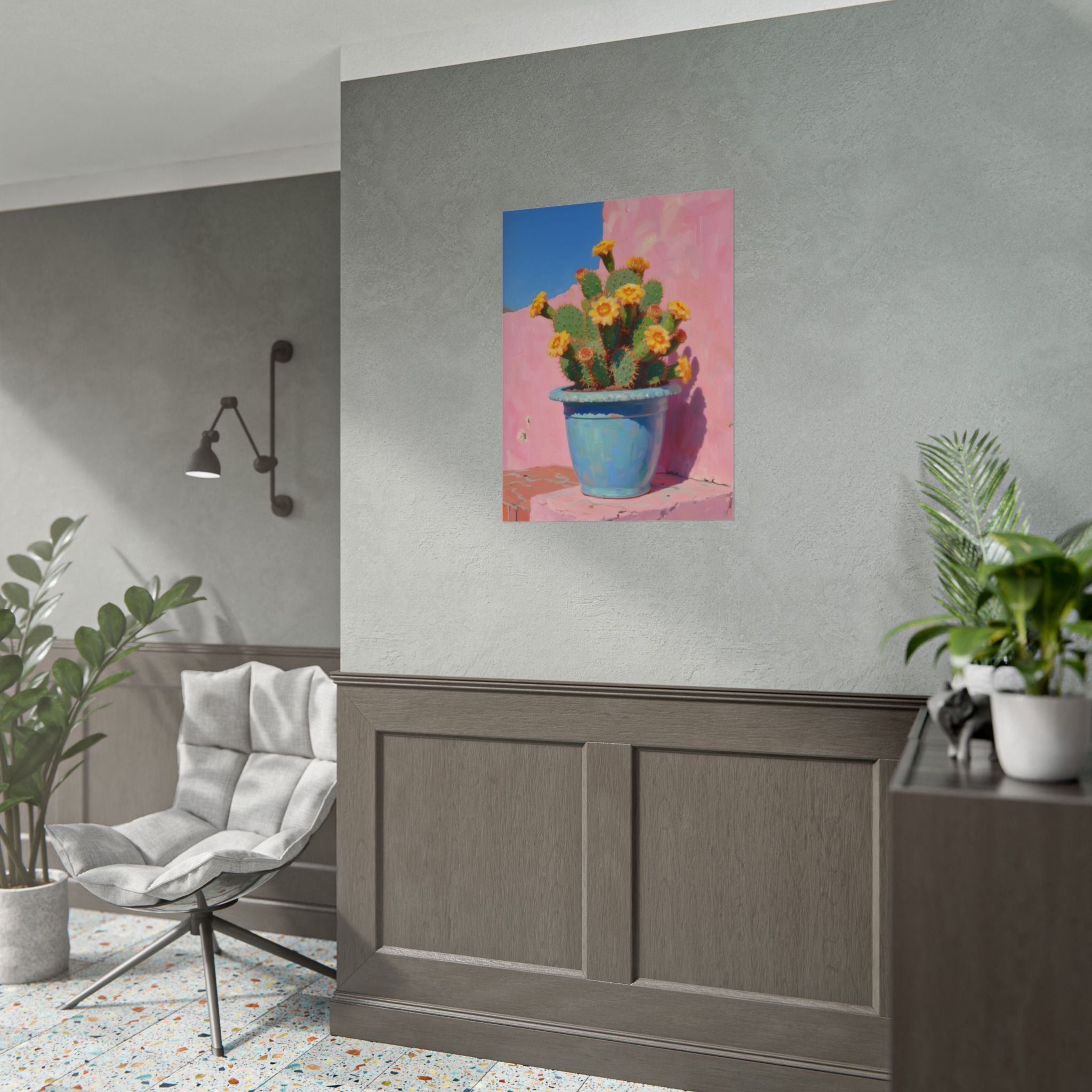 Cactus Pink Wall Art -  Poster