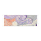 Abstract Swirl Canvas Art – Lavender & Peach Matte Stretched Canvas