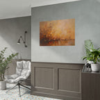 Abstraktes Wandbild „Goldene Wiese“ – Poster 