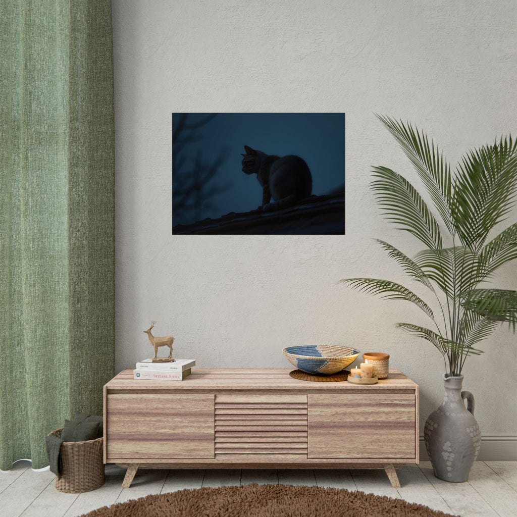 Muurdecoratie met de Nachtwachtkat - Poster 