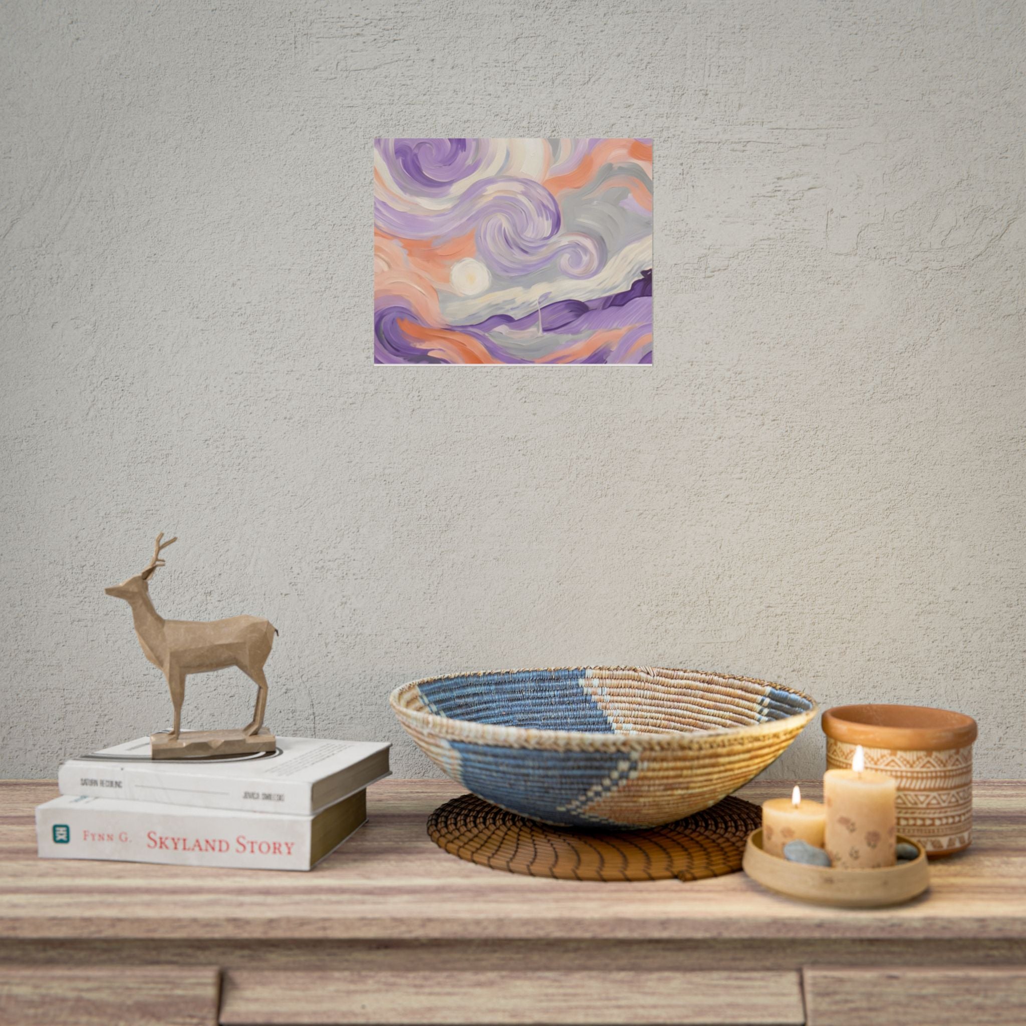 Swirling Pastel Sky Poster