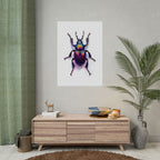 Iriserende kever muurdecoratie – poster 