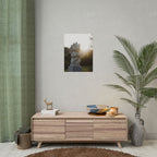 Zonovergoten gelukskat muurdecoratie - Poster 