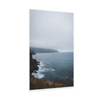 Muurdecoratie met mistige kustklif - Poster 