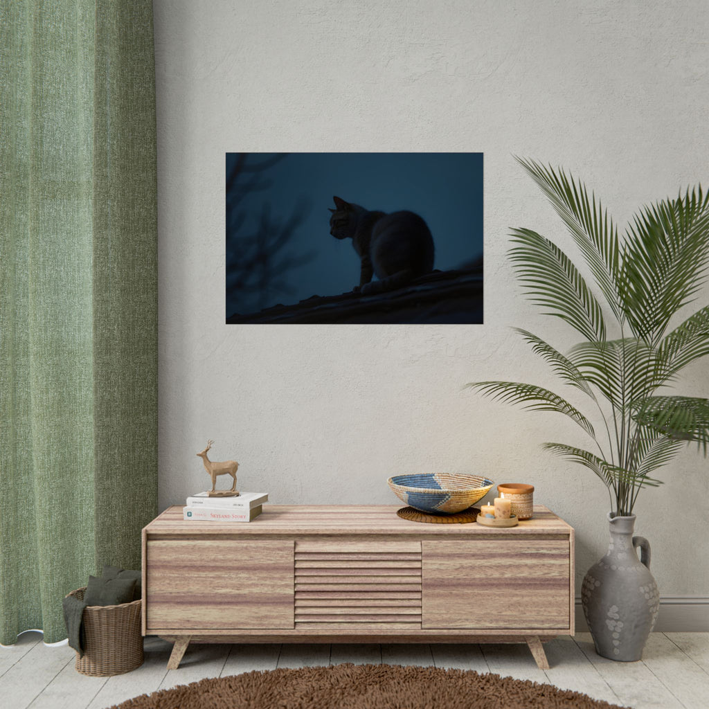 Muurdecoratie met de Nachtwachtkat - Poster 