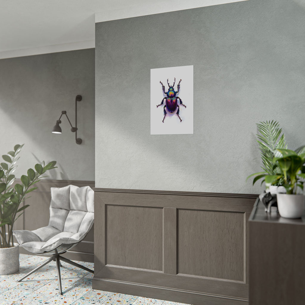 Iriserende kever muurdecoratie – poster 