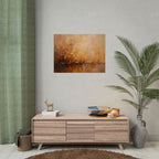 Abstraktes Wandbild „Goldene Wiese“ – Poster 