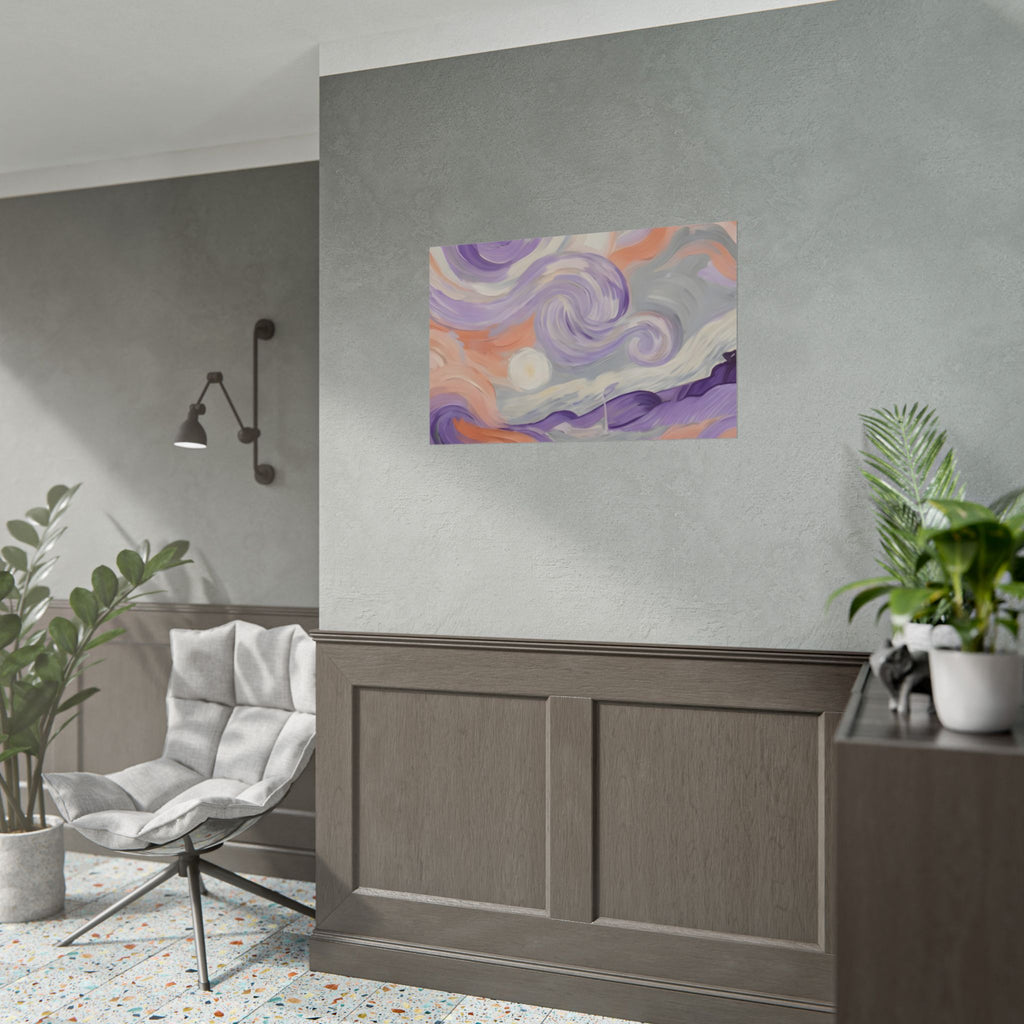 Swirling Pastel Sky Poster