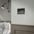 Sports Car Poster - Silver GT Automotive Art Print (Rolled Poster)