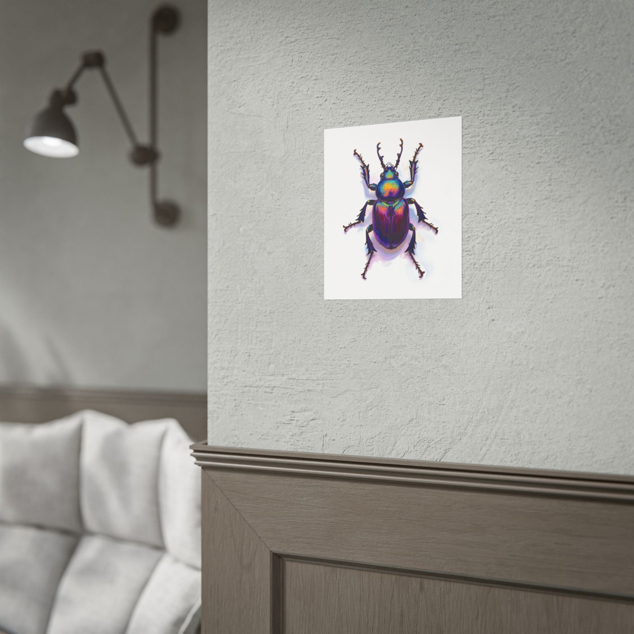 Iriserende kever muurdecoratie – poster 