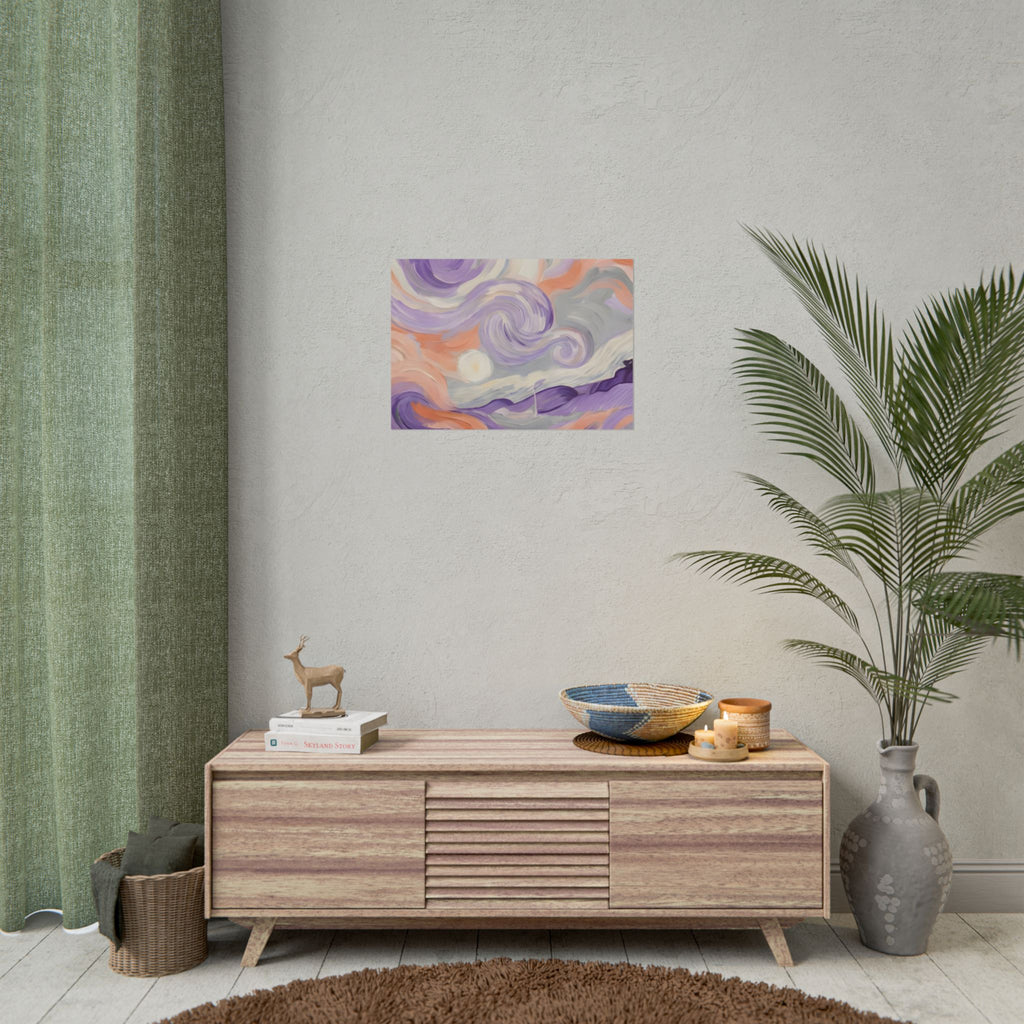 Swirling Pastel Sky Poster