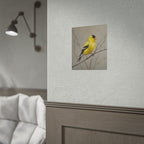 Goudvink Kunst Poster - Gele Zangvogel Print voor Natuurliefhebbers