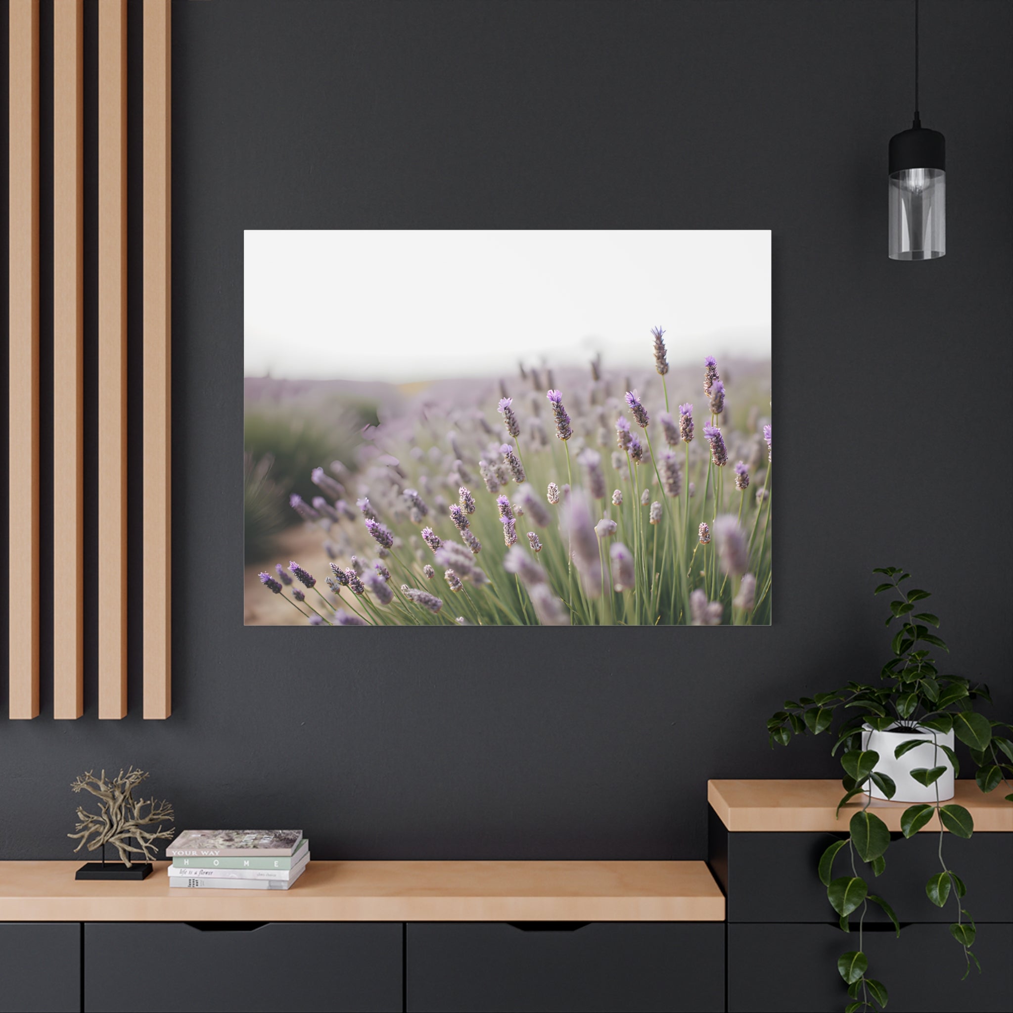 Lavender Field Wall Art – Stretched Canvas