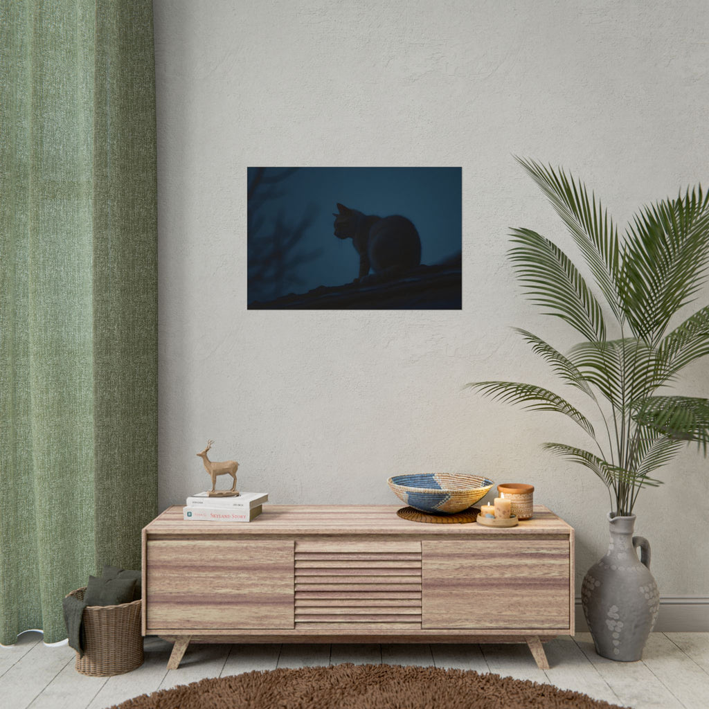 Muurdecoratie met de Nachtwachtkat - Poster 