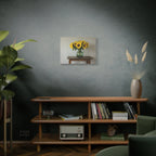 Sunflowers in Green Pitcher Wall Art - Stretched Canvas