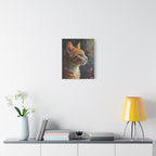 Orange Tabby Cat Portrait Canvas - Stretched Matte Wall Art