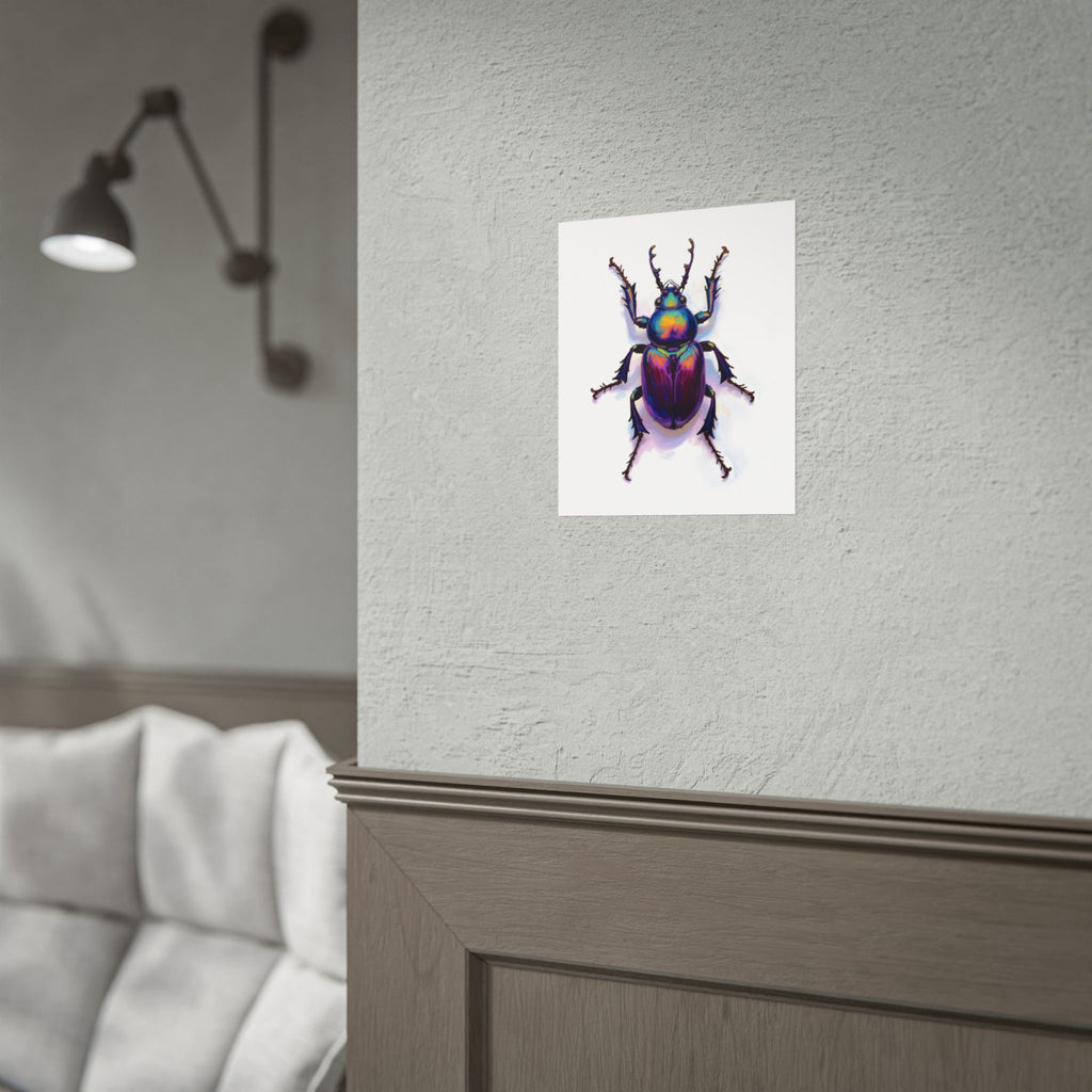Iriserende kever muurdecoratie – poster 