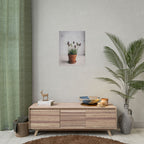 Muurdecoratie met alpengras in pot – Poster 