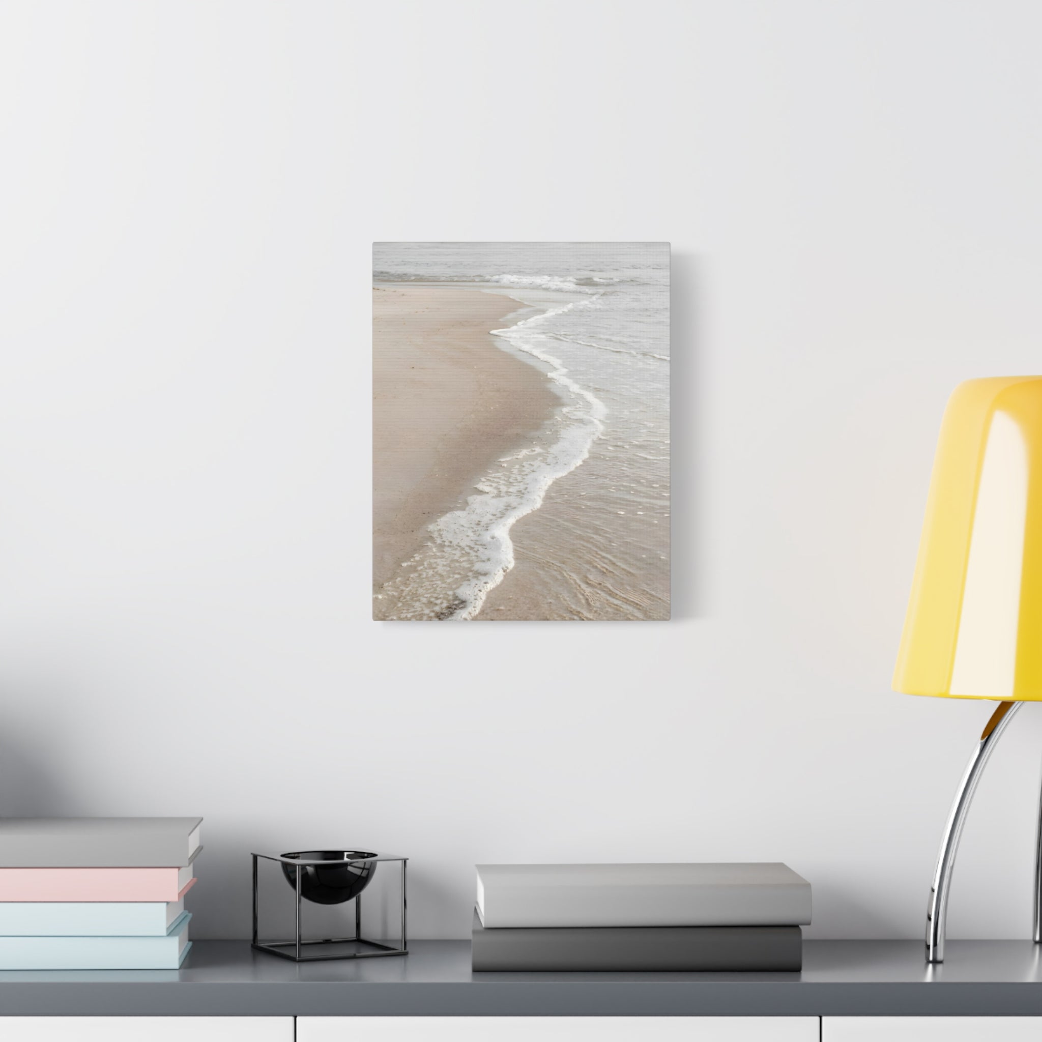 Seaside Shoreline Canvas Print - Tranquil Beach Wall Art