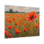 Poppy Field Art Poster - Rolled Floral Wall Print for Home & Office