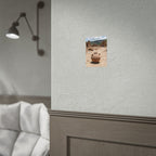 Rustieke terracotta bloempotwoestijnposter - opgerolde fotoafdruk