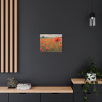 Poppy Field Canvas Wall Art — Matte Stretched Floral Painting