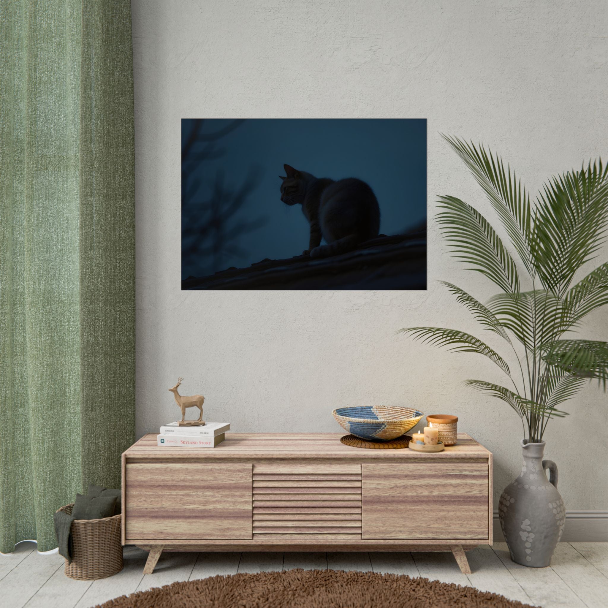 Nightwatch Cat Wall Art - Poster