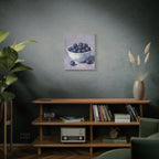 Blueberry Bowl Canvas Print — Still Life Wall Art