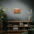 Poppy Field Canvas Wall Art — Matte Stretched Floral Painting