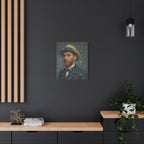 Van Gogh Style Self-Portrait Canvas Print - Matte Stretched Wall Art