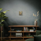 Goudvink op een tak Muurdecoratie - Gespannen canvas 