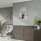 Muurdecoratie met alpengras in pot – Poster 