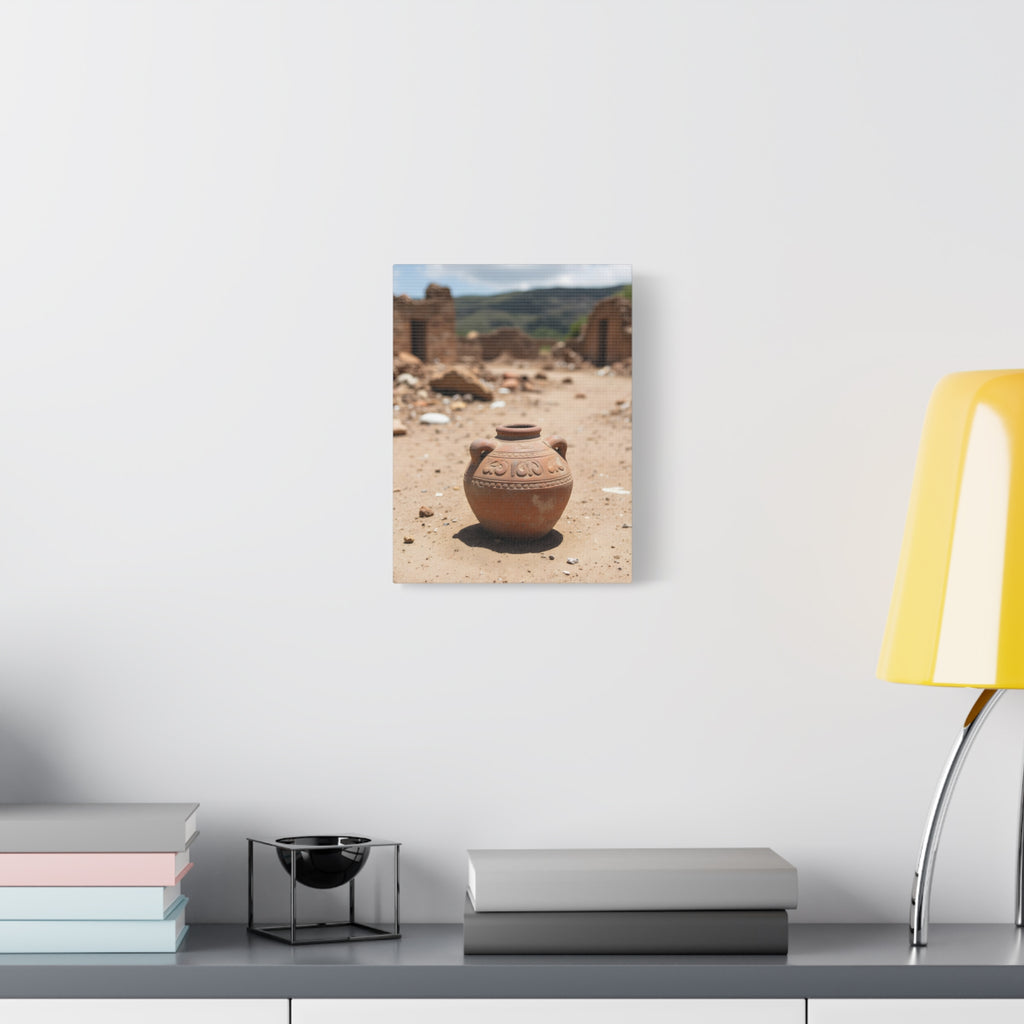 Rustic Terracotta Pot Photo Canvas