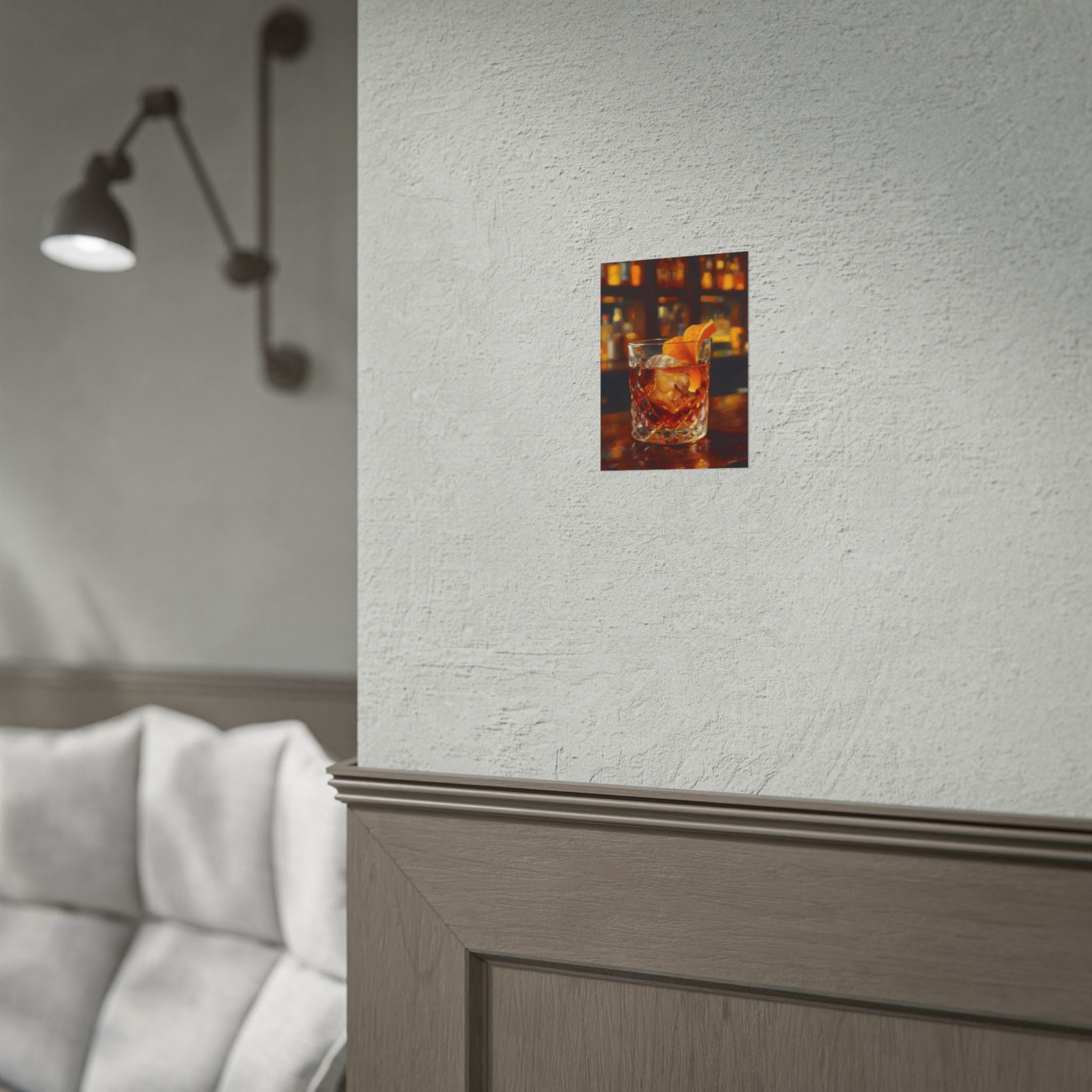 Whisky on Ice Wall Art -  Bar & Home Decor - Poster