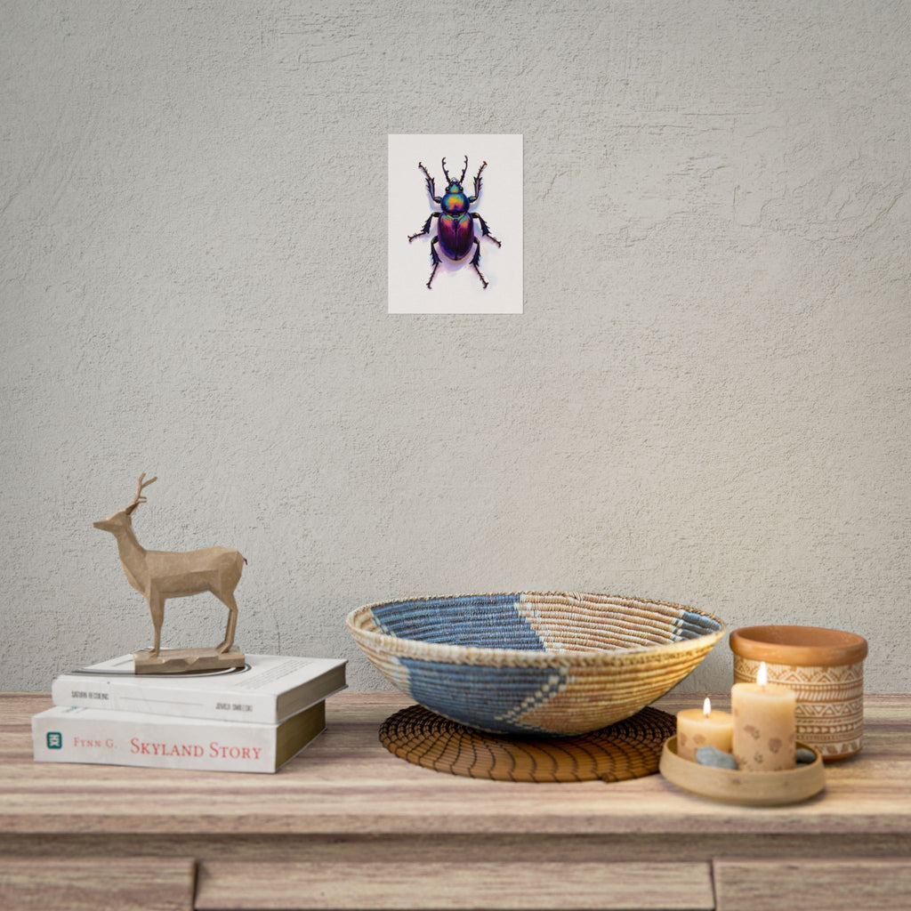 Iriserende kever muurdecoratie – poster 