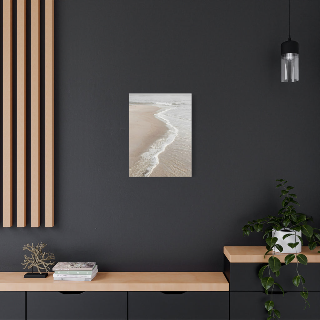 Seaside Shoreline Canvas Print - Tranquil Beach Wall Art