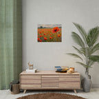 Poppy Field Art Poster - Rolled Floral Wall Print for Home & Office