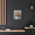 Wandbild „Bunte Rosen im Krug“ – Leinwand 